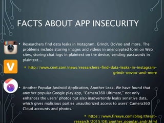 Grindr unsecure connection detected