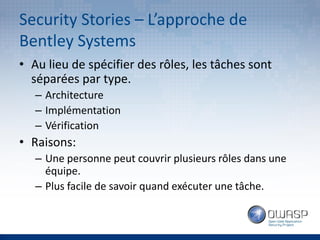 OWASP Quebec: "Security Stories" par Guillaume Croteau