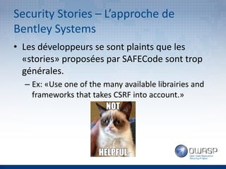 OWASP Quebec: "Security Stories" par Guillaume Croteau