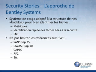 OWASP Quebec: "Security Stories" par Guillaume Croteau