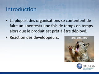 OWASP Quebec: "Security Stories" par Guillaume Croteau