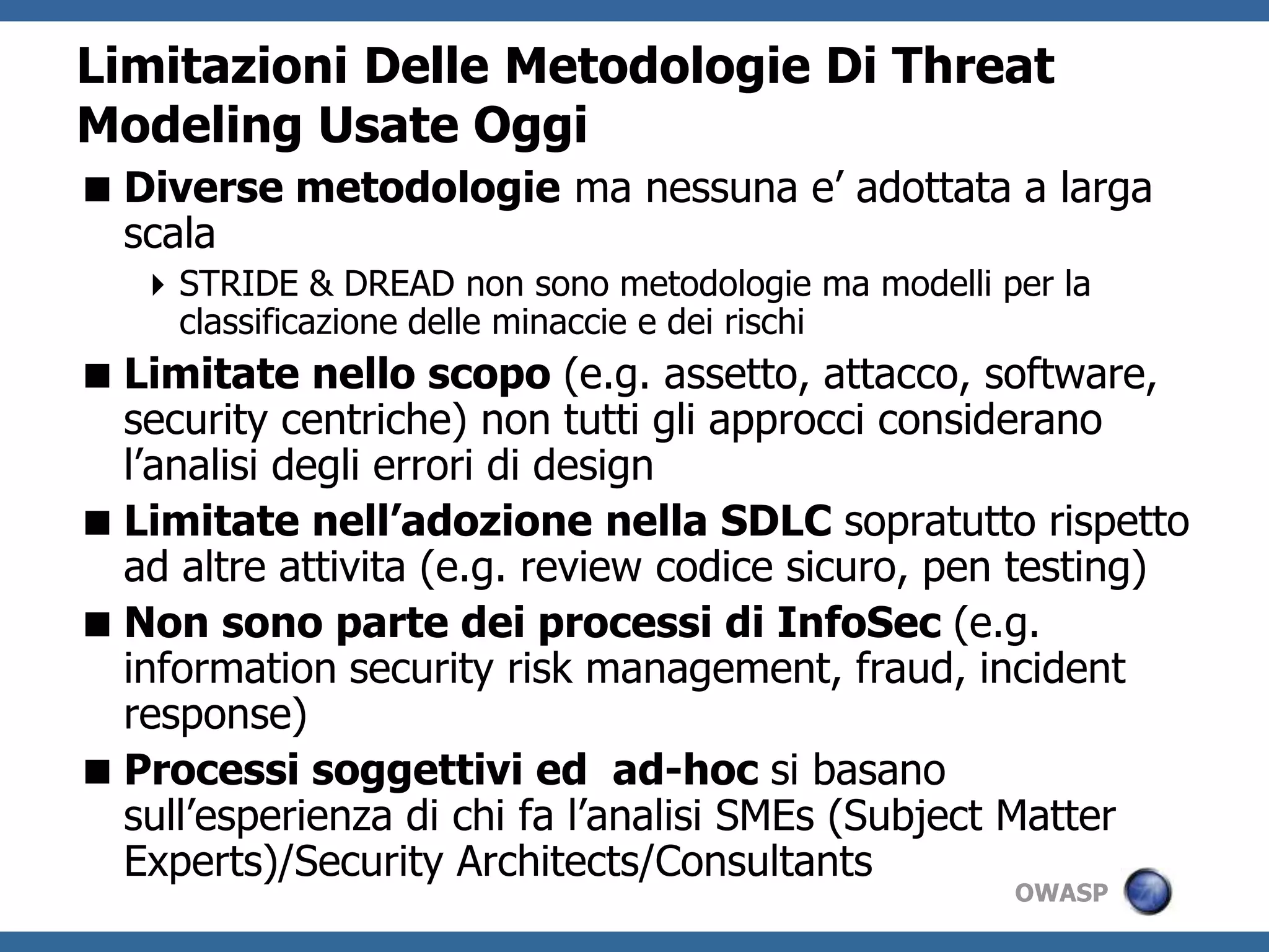 L’ approccio al rischio  ”Persone, Processi e Technologie” Personalepreparato e qualificato per rispondereagliincidentiProcessiadequati per l’identificazionedeglierrori di design e le vulnerabilita’ chevengonosfruttatidaglihackers Technologie e contromisureper la mitigazionedelleminaccie del malware e hackers13