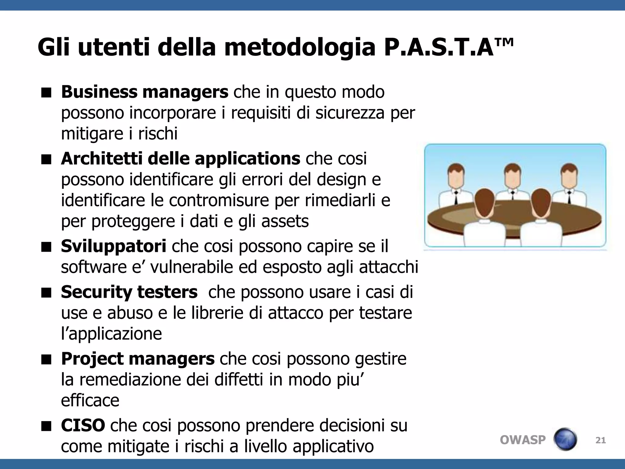 Si focalizzasudiversiaspetti per la mitigazionedelleminaccie: