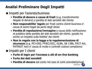 Metodologia Threat Modeling STRIDE di Microsoft17SpoofingRepudiationTamperingRepudiationInfo DisclosureDenial OF service