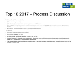 Owasp summit debrief v1.0 (jun 2017)