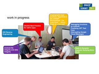 Owasp summit debrief v1.0 (jun 2017)