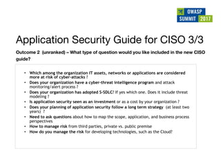 Owasp summit debrief v1.0 (jun 2017)