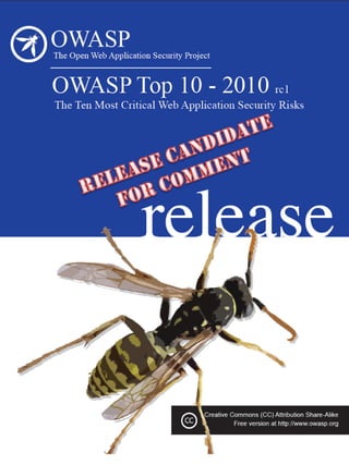 OWASP Top 10 (2010 release candidate 1)