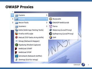 OWASP Proxies




                OWASP   6
 