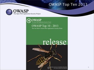 OWASP Top Ten 2013
9
 