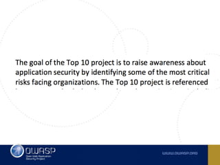 Owasp top 10 2017 RC -  Comments, observations and ideas