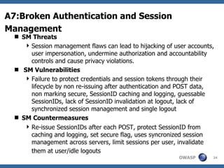 Owasp Top 10 And Security Flaw Root Causes | PPT