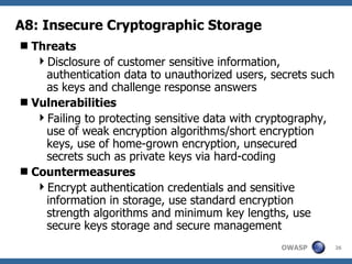 Owasp Top 10 And Security Flaw Root Causes | PPT