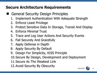 Security Design Principles Minimum Owasp Top 10 And Security Flaw Root Causes | PPT