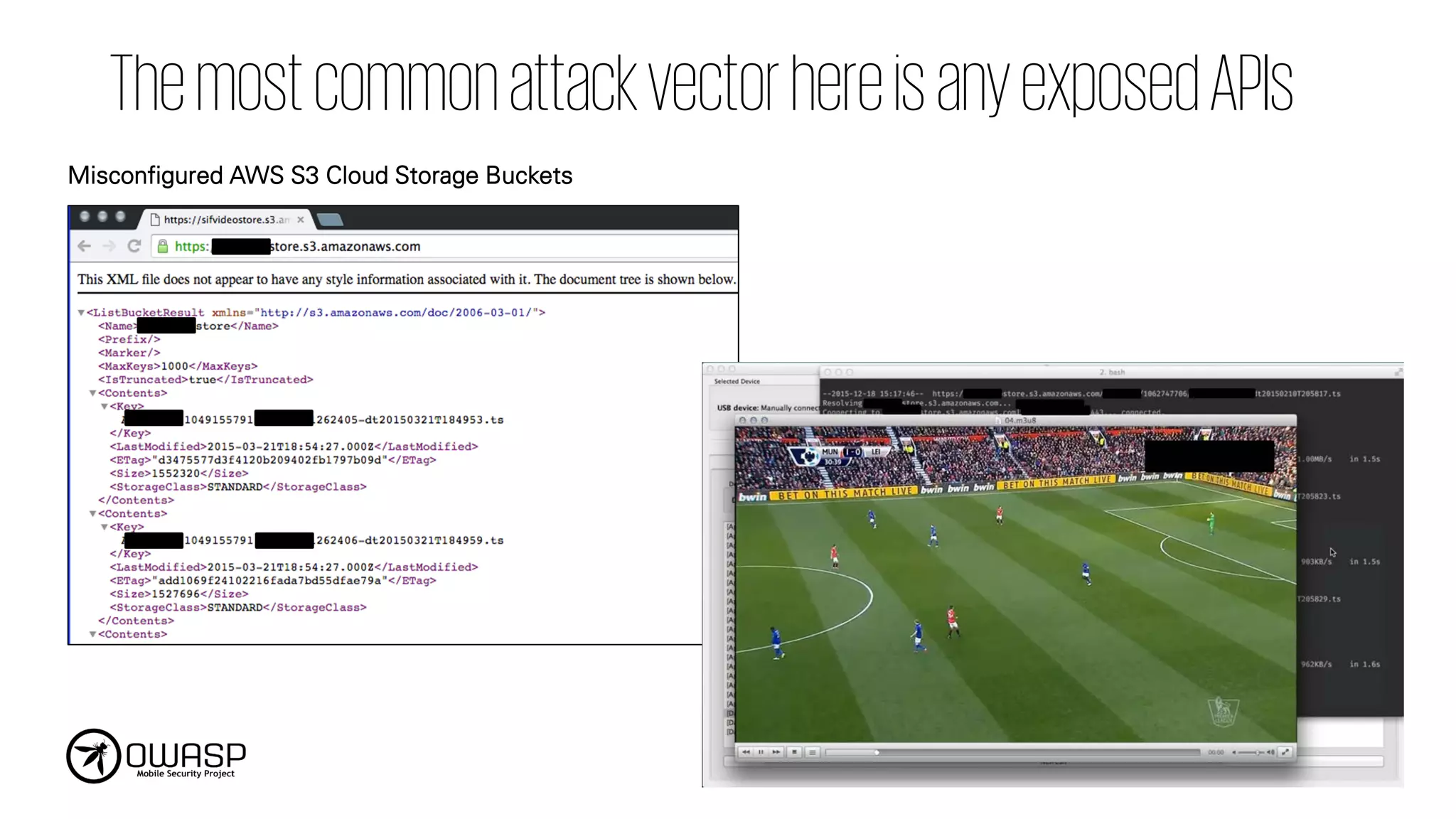 ThemostcommonattackvectorhereisanyexposedAPIs
Misconfigured AWS S3 Cloud Storage Buckets
 