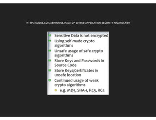 A6 – Sensitive Data Exposure
 
