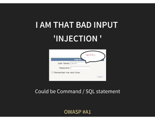 Conclusion
Modern websites rely on user input for everything.
They are basically applications which expect various kinds
of inputs coming from users to function a certain way. 
 ~ Courtesy   ~@makash
 