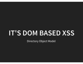#XSS WRITE-UP BY ASHAR
http://www.scribd.com/doc/210121412/XSS-is-not-going-
anywhere
 