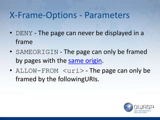 [Wroclaw #2] Web Application Security Headers | PPTX