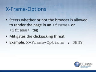 [Wroclaw #2] Web Application Security Headers | PPTX