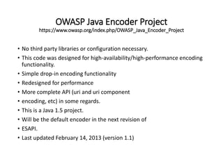 Owasp web security | PPTX