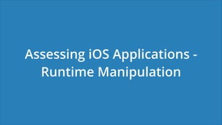 OWASP Melbourne - Introduction to iOS Application Penetration Testing