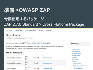 診断ツールの使い方(Owasp zapの場合)