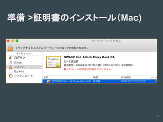 診断ツールの使い方(Owasp zapの場合)