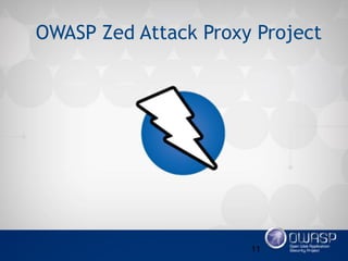 11
OWASP Zed Attack Proxy Project
 