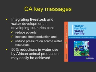 Improving livestock water productivity under changing climate