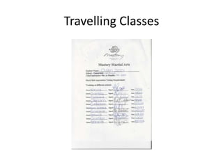 Travelling Classes
 