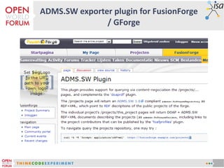 ADMS.SW exporter plugin for FusionForge
               / GForge
 
