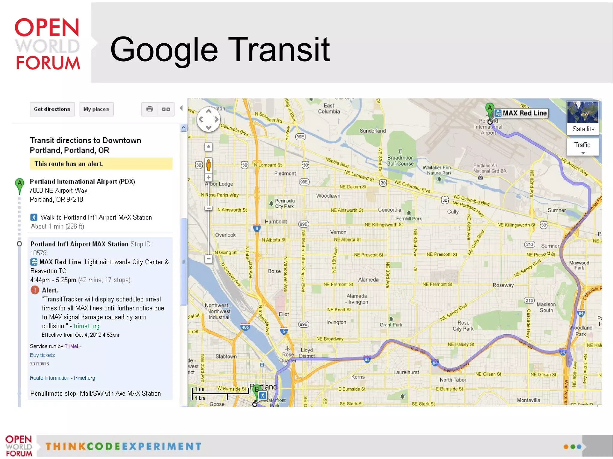Google Transit
 