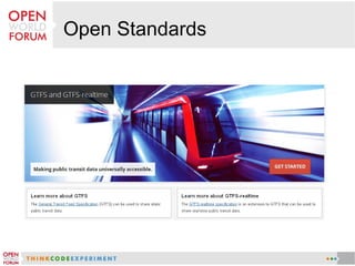Open Standards
 