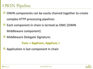 Owin OWIN (Open Web Interface for .NET) | PPT