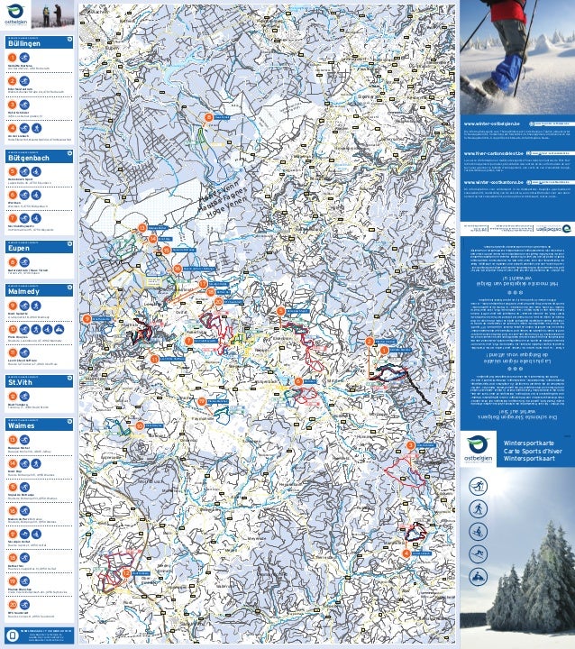 Carte D Hiver Des Cantons De L Est Winterkaart Oostkantons Winterkart