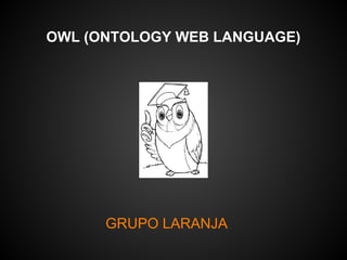 OWL (ONTOLOGY WEB LANGUAGE)




      GRUPO LARANJA
 