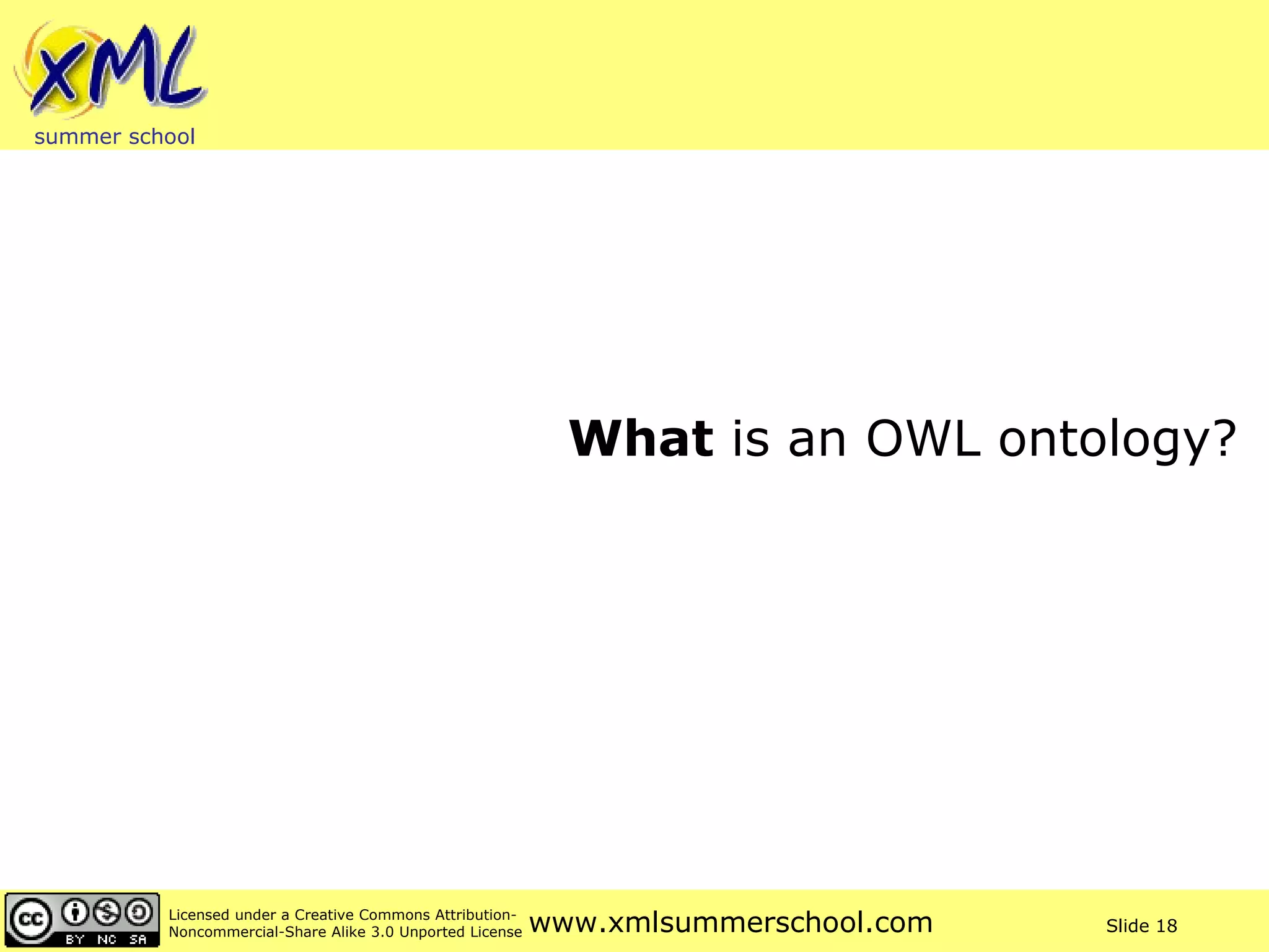 What  is an OWL ontology? 