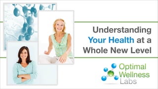 Understanding
Your Health at a
Whole New Level
 