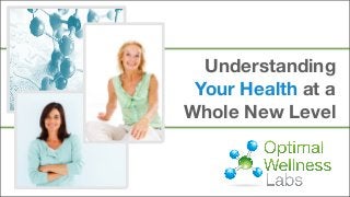 Understanding
Your Health at a
Whole New Level
 