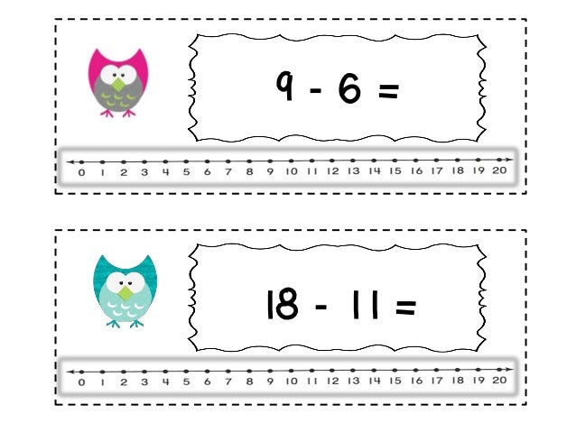 owl addition and subtraction number line 2