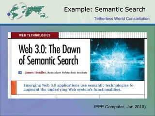 Tetherless World Constellation
Example: Semantic Search
IEEE Computer, Jan 2010)
 
