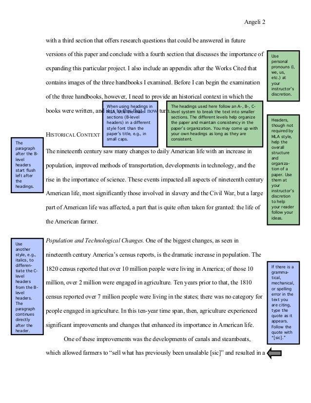 mla 8th edition sample paper