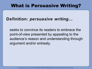purdue persuasive essay