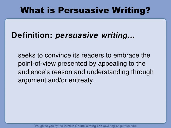 owl purdue persuasive writing owl purdue persuasive essay