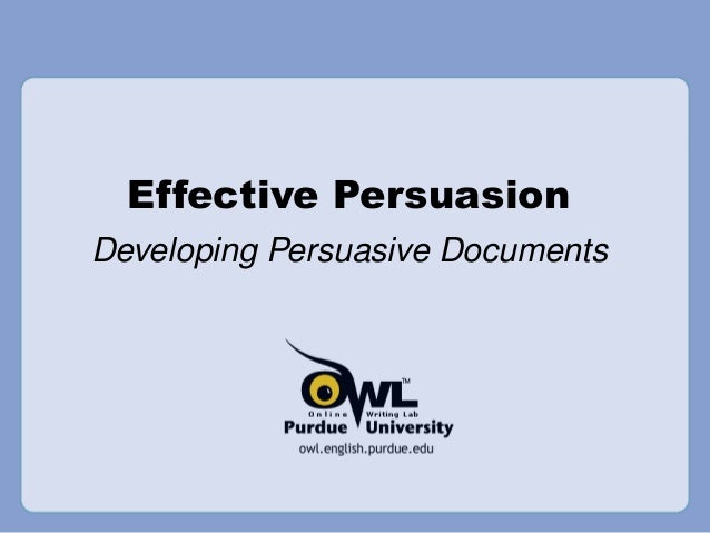 owl purdue persuasive essay