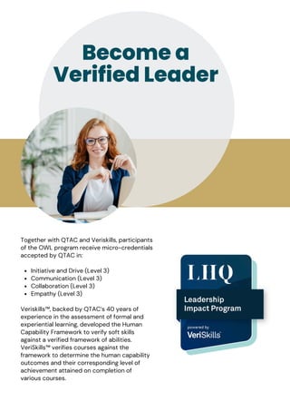2025 Women Leaders Program - Award Winning | PDF
