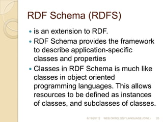 It is a W3C standard, promoting interoperation and sharing between applications