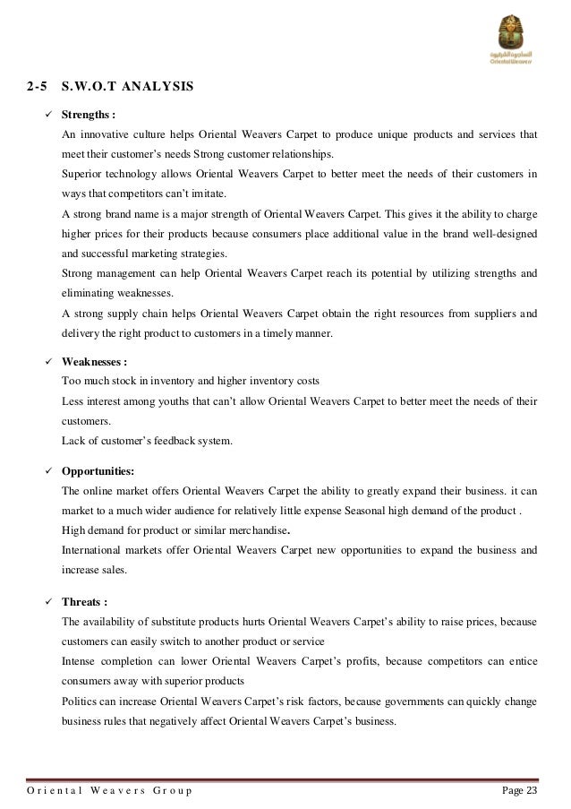case study oriental weavers ow liabilities in balance sheet