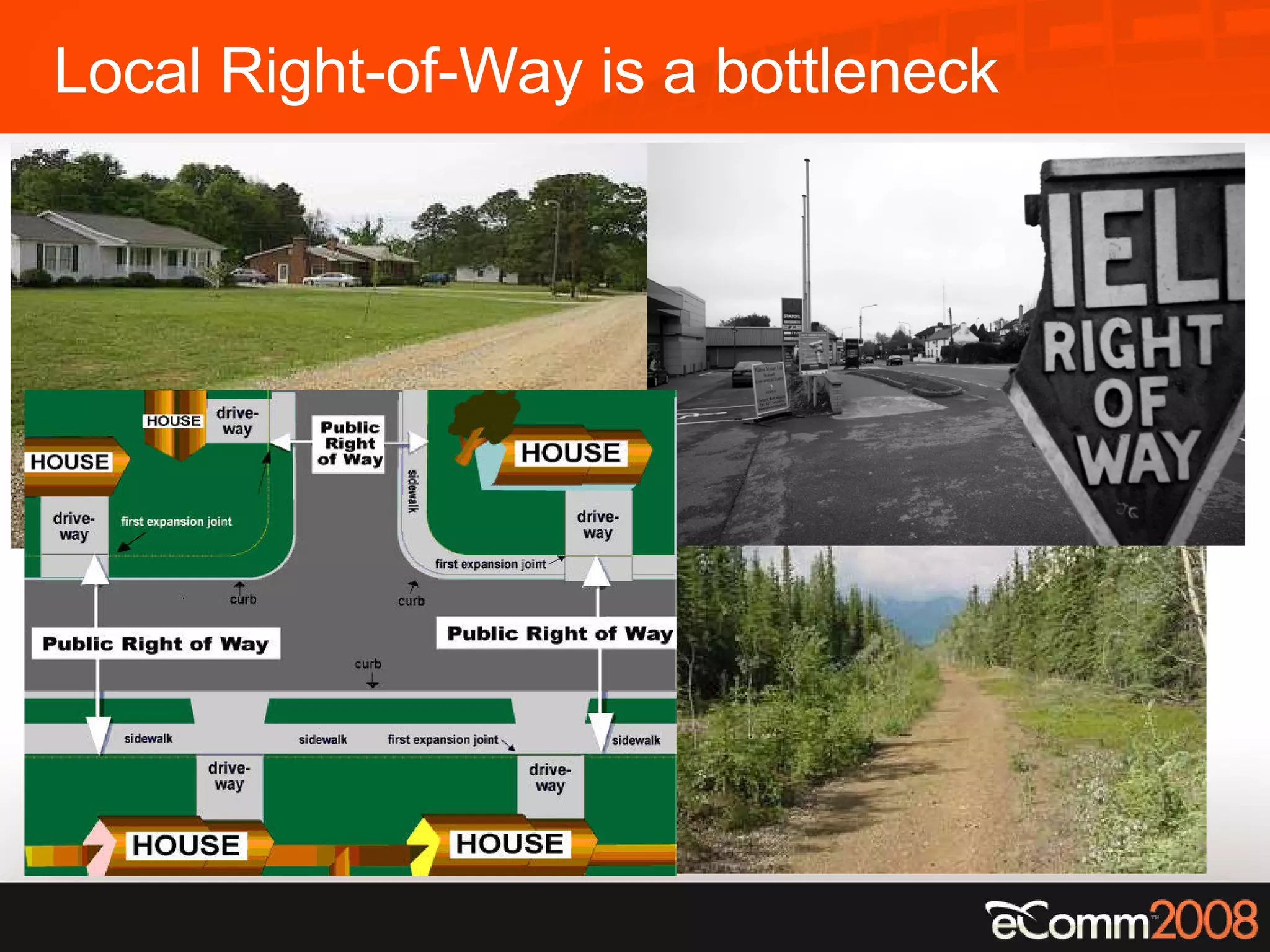 Local Right-of-Way is a bottleneck 